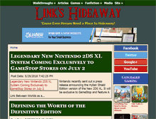 Tablet Screenshot of linkshideaway.com